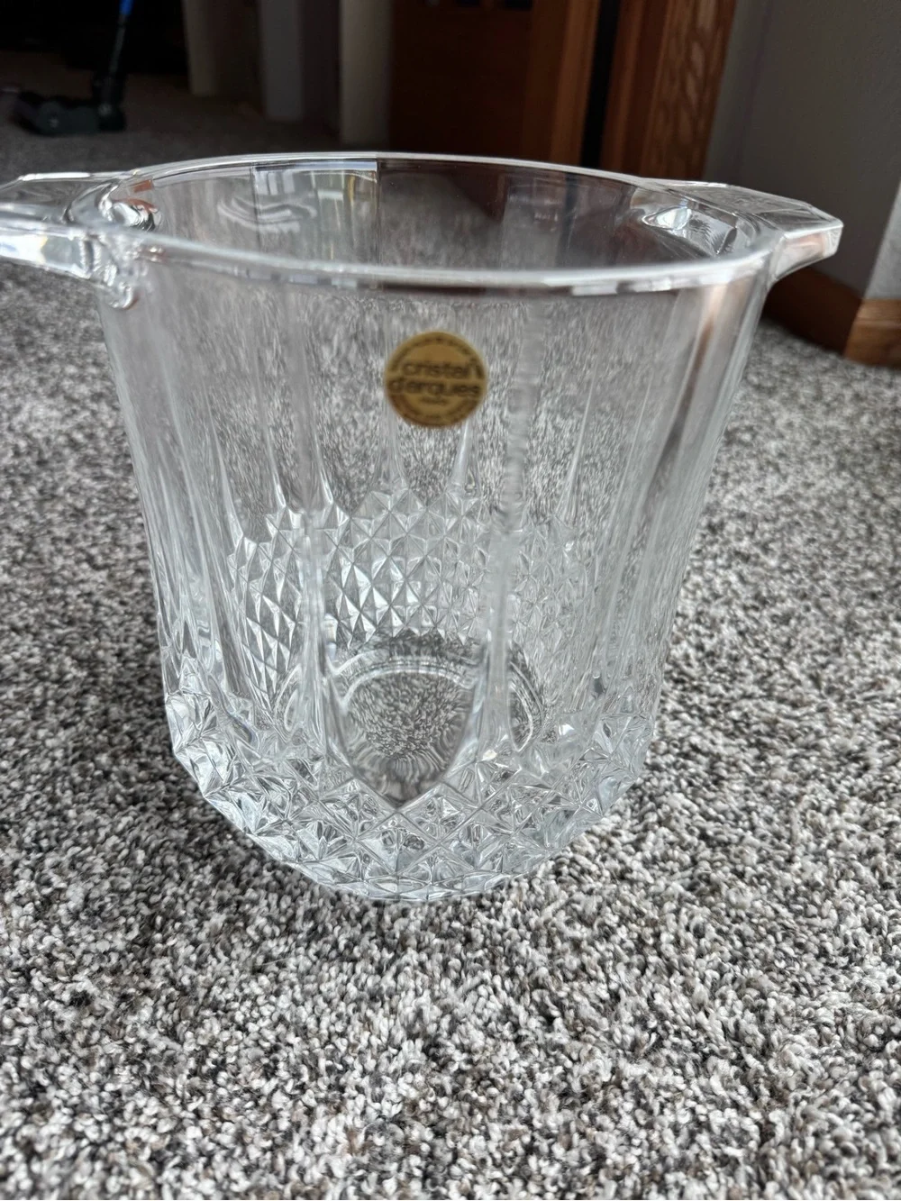 Vintage Cristal d'Arques Longchamp Clear Crystal Champagne Bucket